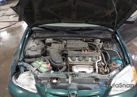 2001 Honda Civic Lx из США, поврежденный, VIN 1HGEM21581L068824